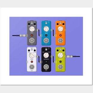 Guitar effects pedals Posters and Art